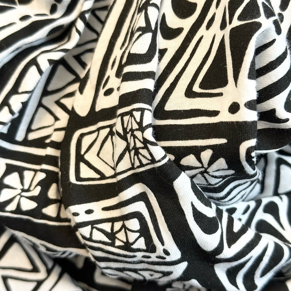 Sundress O’NEILL Maxi Dramatic Blk White Batik Adjust Strap Cotton Sz S/P S - Picture 13 of 16